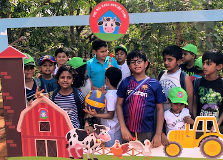 Students at The Big Barn Nature Camp